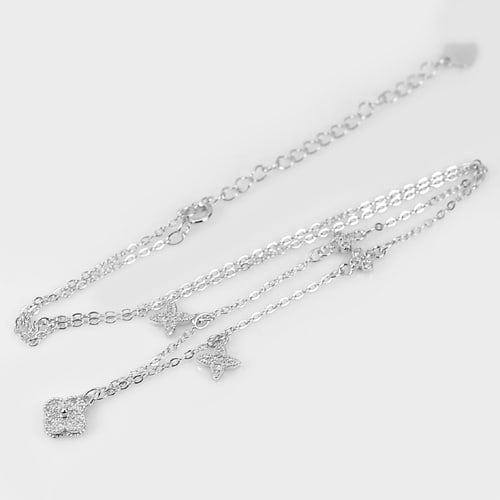 925 Sterling Silver Necklace Jewelry 2.80 Grams Length 17 Inch. (1 of 3)