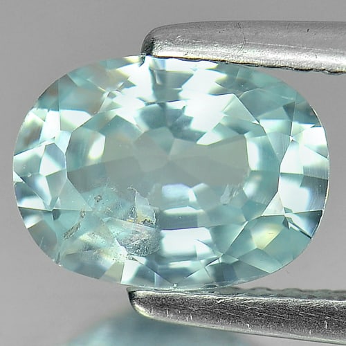 Natural Blue Zircon Gemstones 2.22 Ct. Oval Shape 8.5 x 6.3 Mm.: Product ID: 807714243 Product Name: Natural Zircon Weight: 2.22 CT. Size: 8.5 x 6.3 x 3.9 MM. Shape: Oval Color: Blue Clarity:VSI Luster: Good Gems Origin: Cambodia Treatment: Heated Crystal Structure