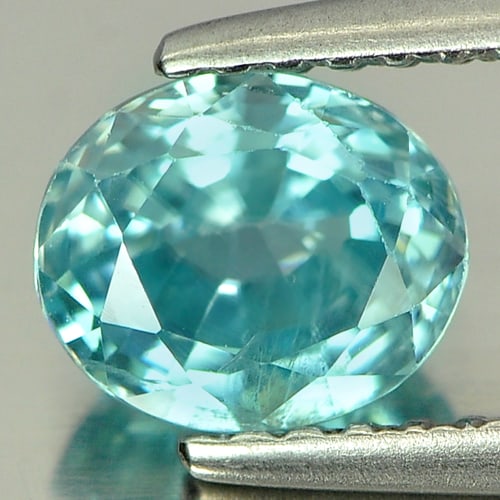 Natural Blue Zircon Gemstones 1.55 Ct. Oval Shape 6.7 x 5.6 Mm.: Product ID: 807714899 Product Name: Natural Zircon Weight: 1.55 CT. Size: 6.7 x 5.6 x 4 MM. Shape: Oval Color: Blue Clarity:SI Luster: Good Gems Origin: Cambodia Treatment: Heated Crystal Structure: T