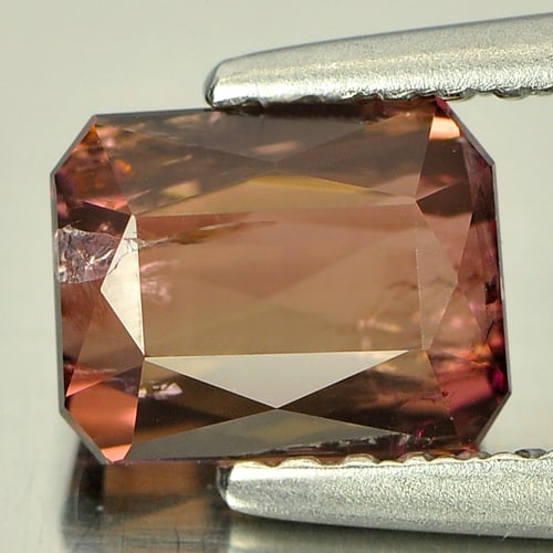 Natural Party Color Tourmaline Gemstones 1.36 Ct Octagon Shape 6.7 x 5.3 Mm. (1 of 3)