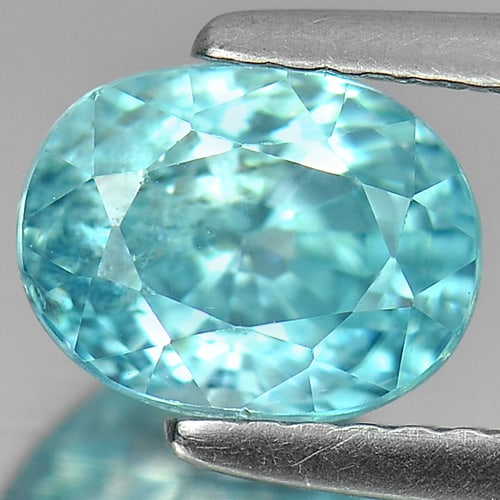 Natural Blue Zircon Gemstones 2.50 Ct. Oval Shape 7.8 x 6 Mm.: Product ID: 807720713 Product Name: Natural Zircon Weight: 2.50 CT. Size: 7.8 x 6 x 5.2 MM. Shape: Oval Color: Blue Clarity:SI Luster: Good Gems Origin: Cambodia Treatment: Heated Crystal Structure: T