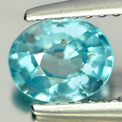 Natural Blue Color Zircon Gemstones 0.98 Ct. Oval Shape 6.3 x 5.1 Mm.: Product ID: 807711778 Product Name: Natural Zircon Weight: 0.98 CT. Size: 6.3 x 5.1 x 3.2 MM. Shape: Oval Color: Blue Clarity:SI Luster: Good Gems Origin: Cambodia Treatment: Heated Crystal Structure: