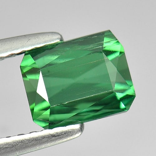 Natural Green Tourmaline Gemstones 1.49 Ct. Octagon Shape 7.1 x 5.6 Mm. - 2