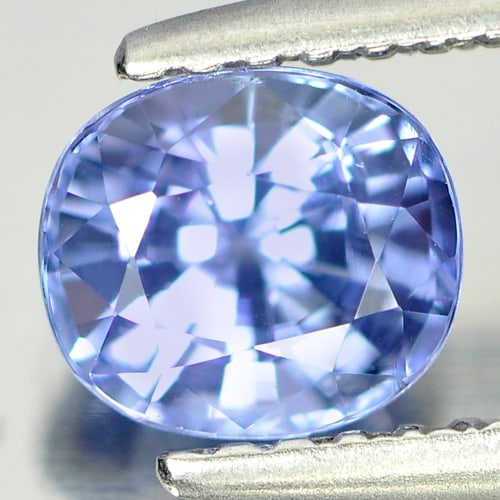 Natural Violetish Blue Tanzanite Gemstones 1.05 Ct. Oval Shape 6.15 x 5.43 Mm. (1 of 4)