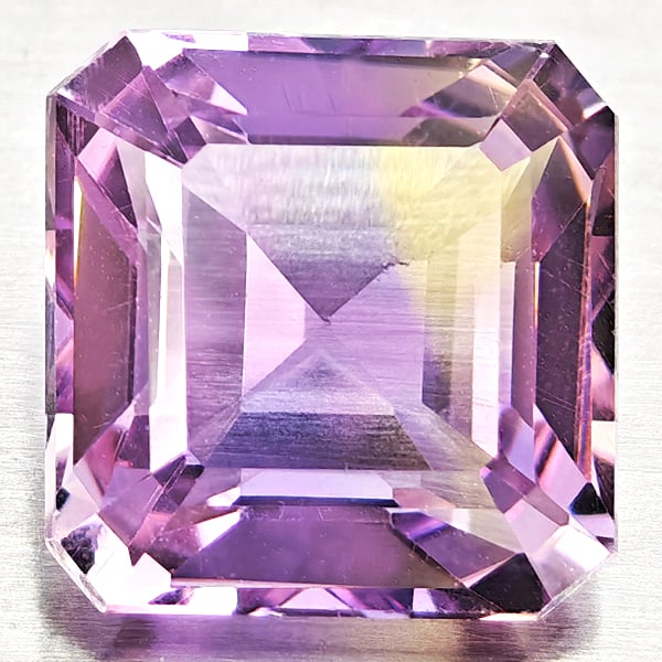Natural Bi Color Ametrine Gemstones 2.90 Ct. Octagon Shape 8.4 x 8.2 Mm.: Product ID: 800408463 Product Name: Natural Ametrine Weight: 2.90 CT. Size: 8.4 x 8.2 x 5.7 MM. Shape: Octagon Color: Bi Color Clarity:VSI Luster: Good Gems Origin: Bolivia Treatment: Unheated Crystal