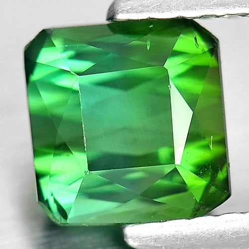 Natural Green Tourmaline Gemstones 1.46 Ct. Octagon Shape 6.4 x 6 Mm. - 2