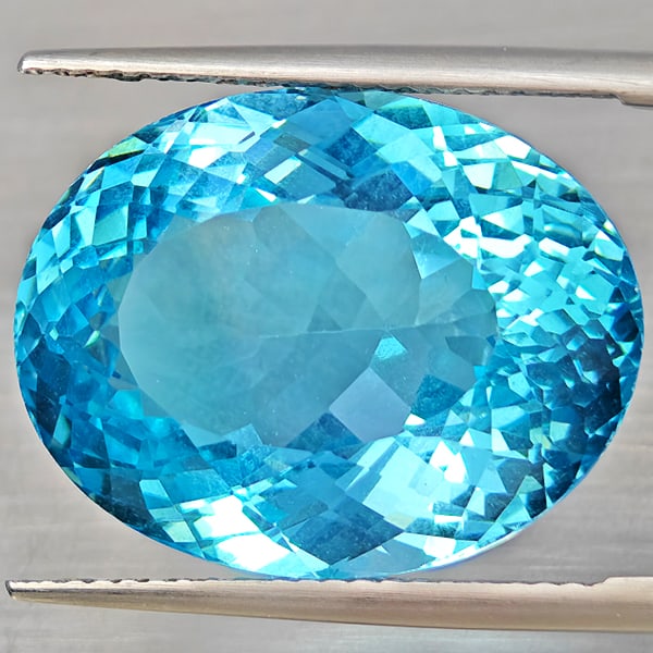 Natural Baby Blue Color Topaz Gemstones 21.68 Ct. Oval Shape 19.5 x 15.2 Mm.: Product ID: 807168508 Product Name: Natural Blue Topaz Weight: 21.68 CT. Size: 19.5 x 15.2 x 11 MM. Shape: Oval Shape Color: Baby Blue Color Clarity:VVS - VSI Luster: Very Good Gems Origin: Brazil Tre