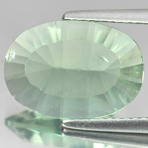 Natural Green Fluorite Gemstones 5.02 Ct. Oval Concave Cut 14.2 x 10.2 Mm.: Product ID: 802704409 Product Name: Natural Fluorite Weight: 5.02 CT. Size: 14.2 x 10.2 x 4.8 MM. Shape: Oval Concave Cut Color: Green Clarity:SI Luster: Good Gems Origin: Brazil Treatment: Unheated C