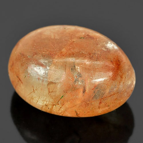 Natural Rutilated Quartz Gemstones 33.94 Ct. Oval Cabochon Shape 23 x 16.7 Mm. (1 of 3)