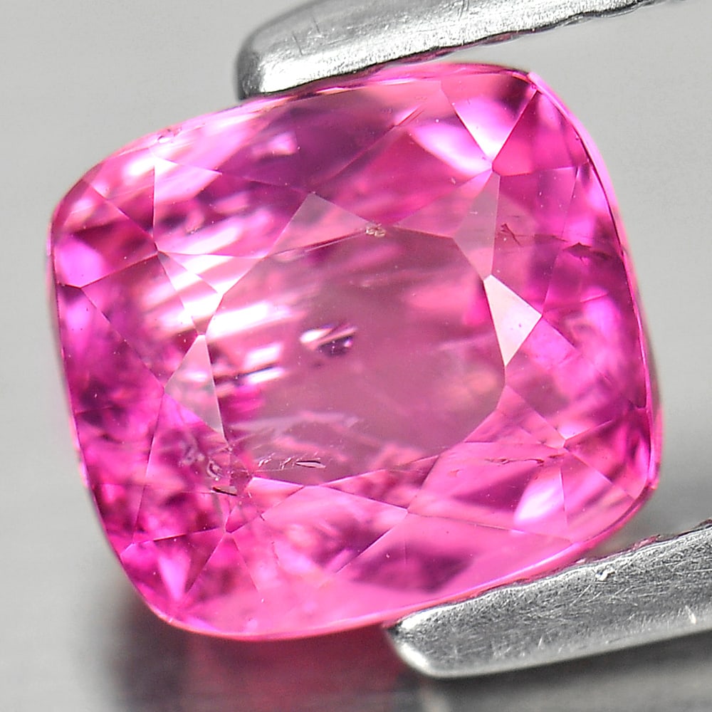 Natural Pink Tourmaline Gemstones 1.14 Ct. Cushion Shape 6.5 x 6 Mm. - 2