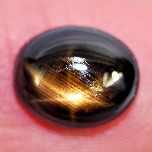 Natural Golden Star Sapphire Gemstones 6 Rays 1.92 Ct. Oval Cabochon Shape 8 x 6.5 Mm.: Product ID: 806158151 Product Name: Natural Star Sapphire Weight: 1.92 CT. Size: 8 x 6.5 x 3.2 MM. Shape: Oval Cabochon Color: Yellow Clarity:Opaque Luster: Good 6 Rays Star Gems Origin: Thailand Trea