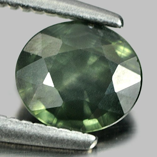 Natural Bluish Green Sapphire Gemstones 0.76 Ct. Oval Shape 6 x 5.3 Mm. (1 of 3)