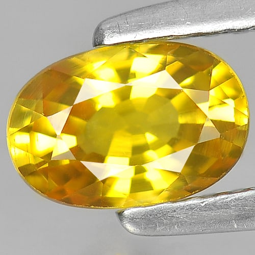 Natural Yellow Sapphire Gemstones 1.04 Ct. Oval Shape 7 x 4.7 Mm. - 2