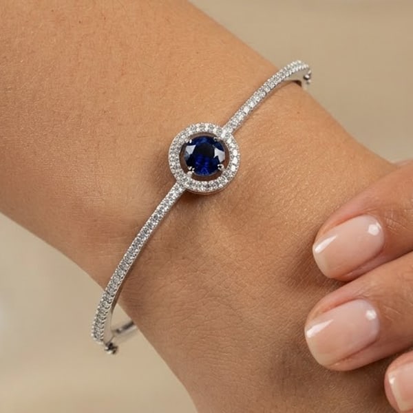 925 Sterling Silver Bangle Jewelry White Gold Plated Diameter 55 Mm. 10.00 Grams: Product ID: 280550079 Product Name: Natural Fashion Jewelry Weight: 10.00 CT. Size: 60 / 55 Mm. MM. Shape: Bangle Color: Silver Clarity:None Luster: None Gems Origin: Thailand Treatment: None Crystal 