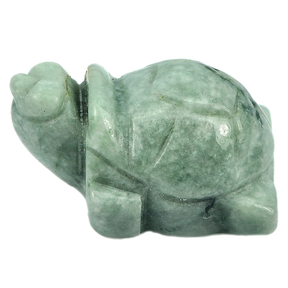 Natural Green Jade Gemstones 135.36 Ct. Turtle Carving Shape 35 x 24 Mm.: Product ID: 819812630 Product Name: Natural Jade Weight: 135.36 CT. Size: 35 x 24 x 18 MM. Shape: Turtle Carving Color: Green Clarity:Opaque Luster: Good Gems Origin: Thailand Treatment: Unheated Crys