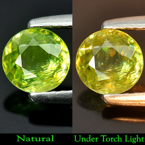 Natural Multi-Color Shpene Gemstones With Rainbow Spark 0.76 Ct. Round Shape 5.9 Mm.: Product ID: 806504240 Product Name: Natural Sphene Weight: 0.76 CT. Size: 5.9 x 5.9 x 3 MM. Shape: Round Color: Multi-Color With Rainbow Spark Clarity:SI Luster: Adamantine Gems Origin: Mardagascar Tr