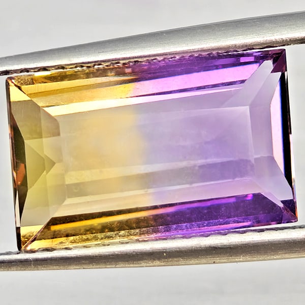 Natural Bi Color Ametrine Gemstones 4.75 Ct. Baguette Shape 13.2 x 8.2 Mm. - 2