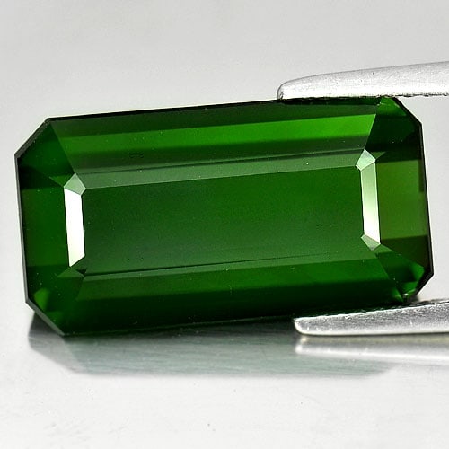 Natural Green Tourmaline Gemstones 9.54 Ct. Octagon Shape 18.5 x 10 Mm. - 2