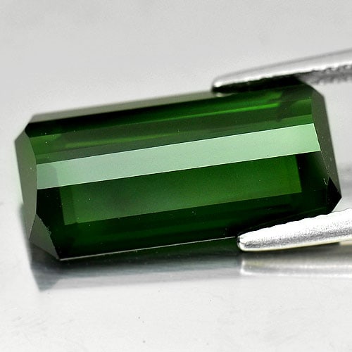 Natural Green Tourmaline Gemstones 9.54 Ct. Octagon Shape 18.5 x 10 Mm. - 3