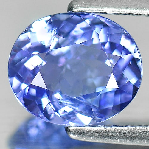 Natural Violetish Blue Tanzanite Gemstones 1.66 Ct. Oval Shape 8.28 x 7.03 Mm. (1 of 4)