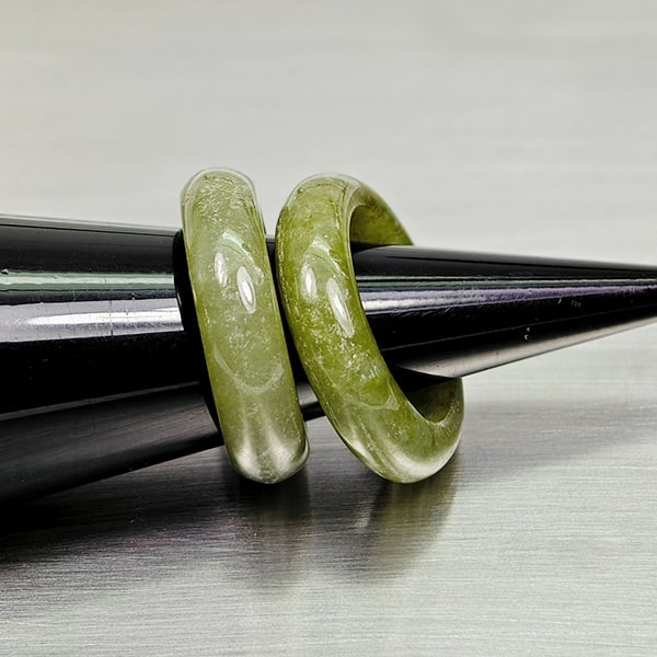 Natural Multi Color Jade Gemstones 26.34 Ct. 2 Pcs. Round Cabochon Rings Size 4.5: Product ID: 819814719 Product Name: Natural Gemstones Weight: 26.34 CT. Size: 21 x 15 MM. Shape: Round Cabochon Color: Multi-Color Clarity:Opaque Luster: Good Gems Origin: Burma Treatment: Unheated Cr