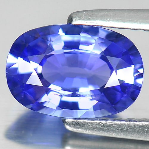 Natural Violetish Blue Tanzanite Gemstones 1.45 Ct. Clean Oval Shape 8.83 x 6.05 Mm. (1 of 4)