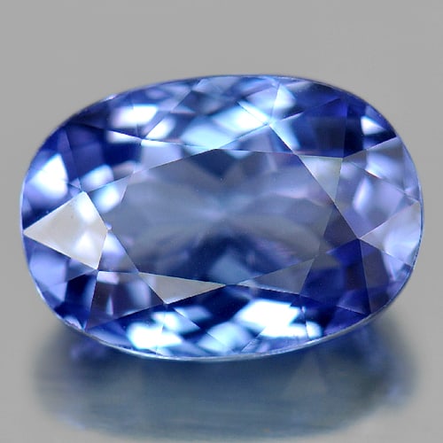 Natural Violetish Blue Tanzanite Gemstones 1.98 Ct. Clean Oval Shape 8.82 x 6.29 Mm. (1 of 4)