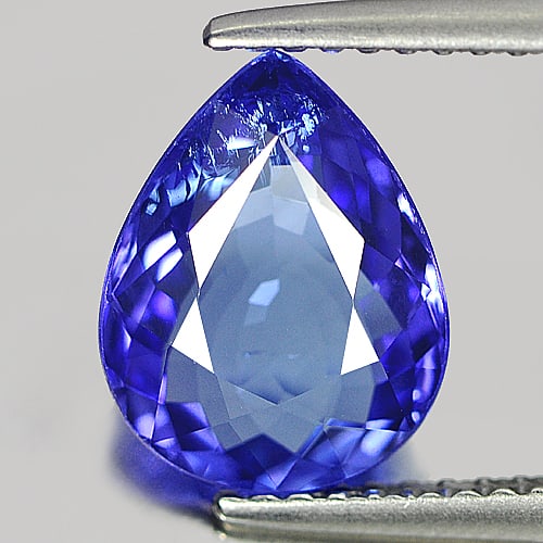 Natural Violetish Blue Tanzanite Gemstones 2.39 Ct. Pear Shape 10.45 x 8.08 Mm.: Product ID: 807006180 Product Name: Natural Tanzanite Weight: 2.39 CT. Size: 10.45 x 8.08 x 3.78 MM. Shape: Pear Color: Blue Clarity:VVS Luster: Good Gems Origin: Tanzania Treatment: Heated Crystal St