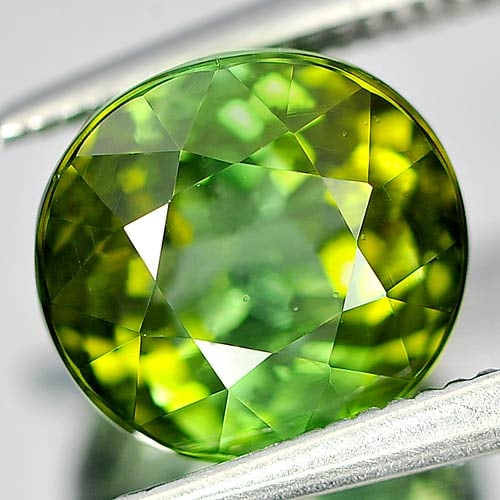 Natural Green Tourmaline Gemstones 3.29 Ct. Oval Shape 8.5 x 7.8 Mm. - 2