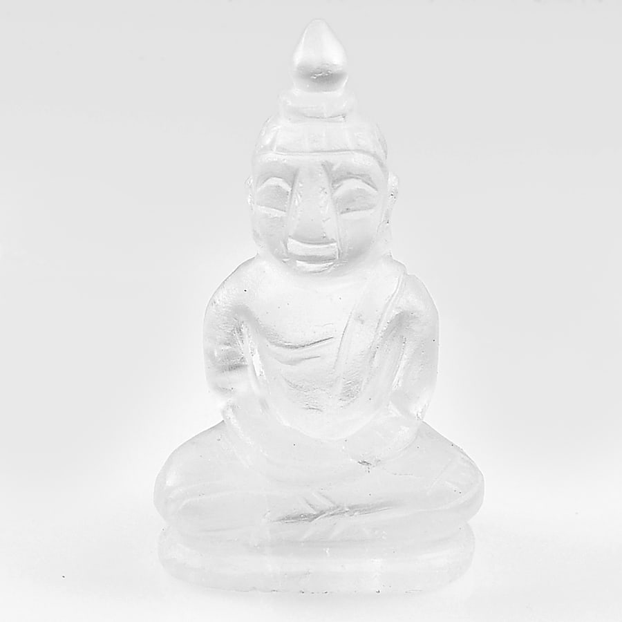 Natural White Quartz Gemstones 54.73 Ct. Buddha Carving Shape 39 x 22 Mm.: Product ID: 815501909 Product Name: Natural Quartz Weight: 54.73 CT. Size: 39 x 22 x 16 MM. Shape: Buddha Carving Color: White Clarity:Semi - Transparent Luster: Good Gems Origin: Thailand Treatment: 