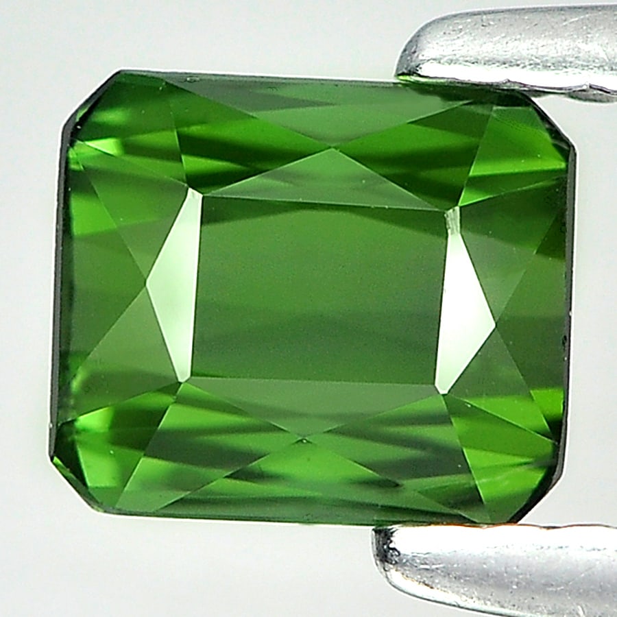 Natural Green Tourmaline Gemstones 0.96 Ct. Clean Octagon Shape 6 x 5.2 Mm.: Product ID: 807224156 Product Name: Natural Tourmaline Weight: 0.96 CT. Size: 6 x 5.2 x 3.4 MM. Shape: Octagon Color: Green Clarity:IF Luster: Good Gems Origin: Nigeria Treatment: Unheated Crystal Str