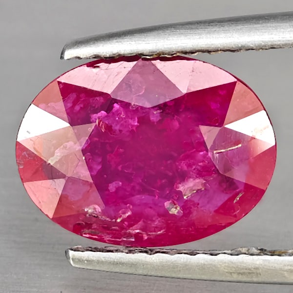 Natural Red Pink Ruby Gemstones 2.91 Ct. Oval Shape 10.6 x 8 Mm. (1 of 3)