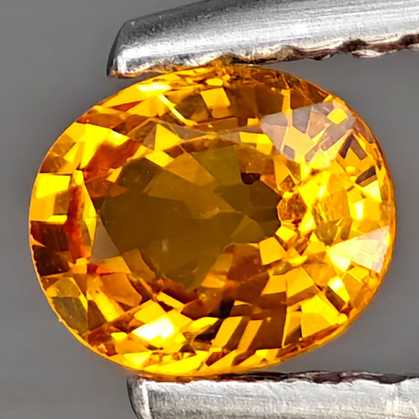 Natural Orange Songea Sapphire Gemstones 0.48 Ct. Oval Shape 5.2 x 4.2 Mm.: Product ID: 806163010 Product Name: Natural Sapphire Weight: 0.48 CT. Size: 5.2 x 4.2 x 2.7 MM. Shape: Oval Color: Orange Clarity:VSI Luster: Good Gems Origin: Tanzania Treatment: Heated Crystal Struc