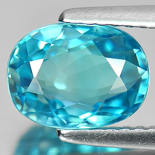 Natural Blue Zircon Gemstones 2.77 Ct. Clean Oval Shape 8.7 x 6.6 Mm.: Product ID: 807720894 Product Name: Natural Zircon Weight: 2.77 CT. Size: 8.7 x 6.6 x 4.1 MM. Shape: Oval Color: Blue Clarity:IF Luster: Very Good Gems Origin: Cambodia Treatment: Heated Crystal Struc