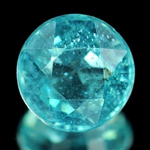 Natural Paraiba Color Apatite Gemstones 0.93 Ct. Round Shape 5.9 Mm.: Product ID: 800609244 Product Name: Natural Apatite Weight: 0.93 CT. Size: 5.9 x 5.9 x 3.8 MM. Shape: Round Color: Neon Blue Clarity:VSI Luster: Good Gems Origin: Tanzania Treatment: Unheated Crystal 