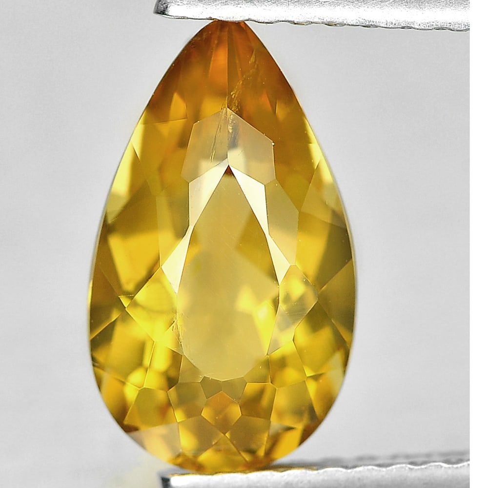 Natural Yellow Citrine Gemstones 1.97 Ct. Pear Shape 11.3 x 6.7 Mm.: Product ID: 801813223 Product Name: Natural Citrine Weight: 1.97 CT. Size: 11.3 x 6.7 x 5.2 MM. Shape: Pear Color: Yellow Clarity:VSI Luster: Good Gems Origin: Brazil Treatment: Unheated Crystal Struc