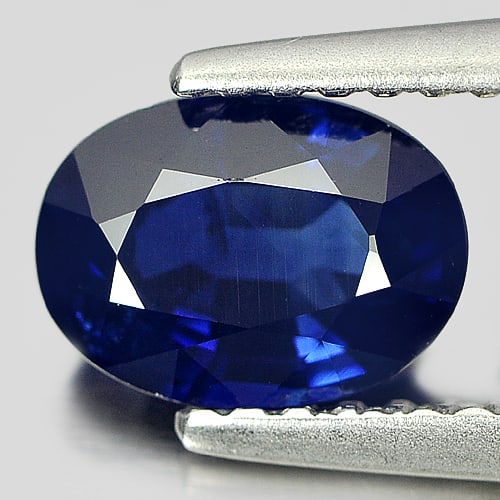 Natural Blue Sapphire Gemstones 1.35 Ct. Oval Shape 7.44 x 5.45 Mm.: Product ID: 806007617 Product Name: Natural Blue Sapphire Weight: 1.35 CT. Size: 7.44 x 5.45 x 3.69 MM. Shape: Oval Color: Blue Clarity:VVS Luster: Good Gems Origin: Madagascar Treatment: Heated Cryst