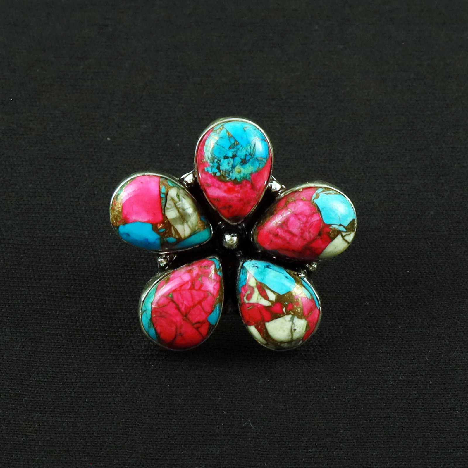 Natural Cotton Candy Sterling Silver Plated Handmade Ring - 7MM: Product ID: 260620124112 Product - Handmade Silver Plated Ring Metal - 92.5 Sterling Silver Plated Ring Size - 7MM Gemstone - Cotton Candy Gemstone Origin - United States Gemstone Size - 10X14 MM ( 5 