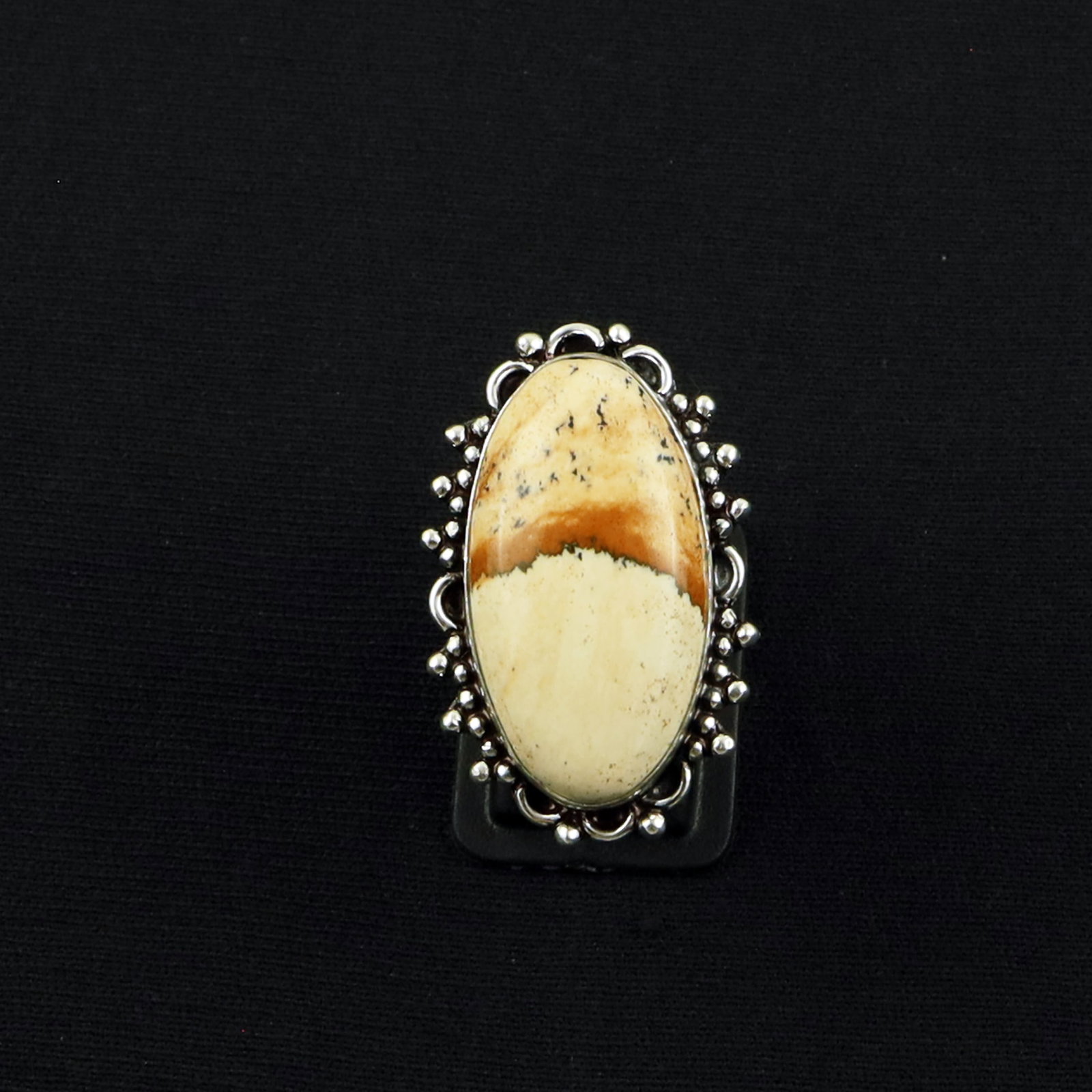 Natural Picture Jasper Sterling Silver Plated Handmade Ring - 6.5MM: Product ID: 260619134831 Product - Handmade Silver Plated Ring Metal - 92.5 Sterling Silver Plated Ring Size - 6.5MM Gemstone - Picture Jasper Gemstone Origin - United States Gemstone Size - 3X1.5 CM 