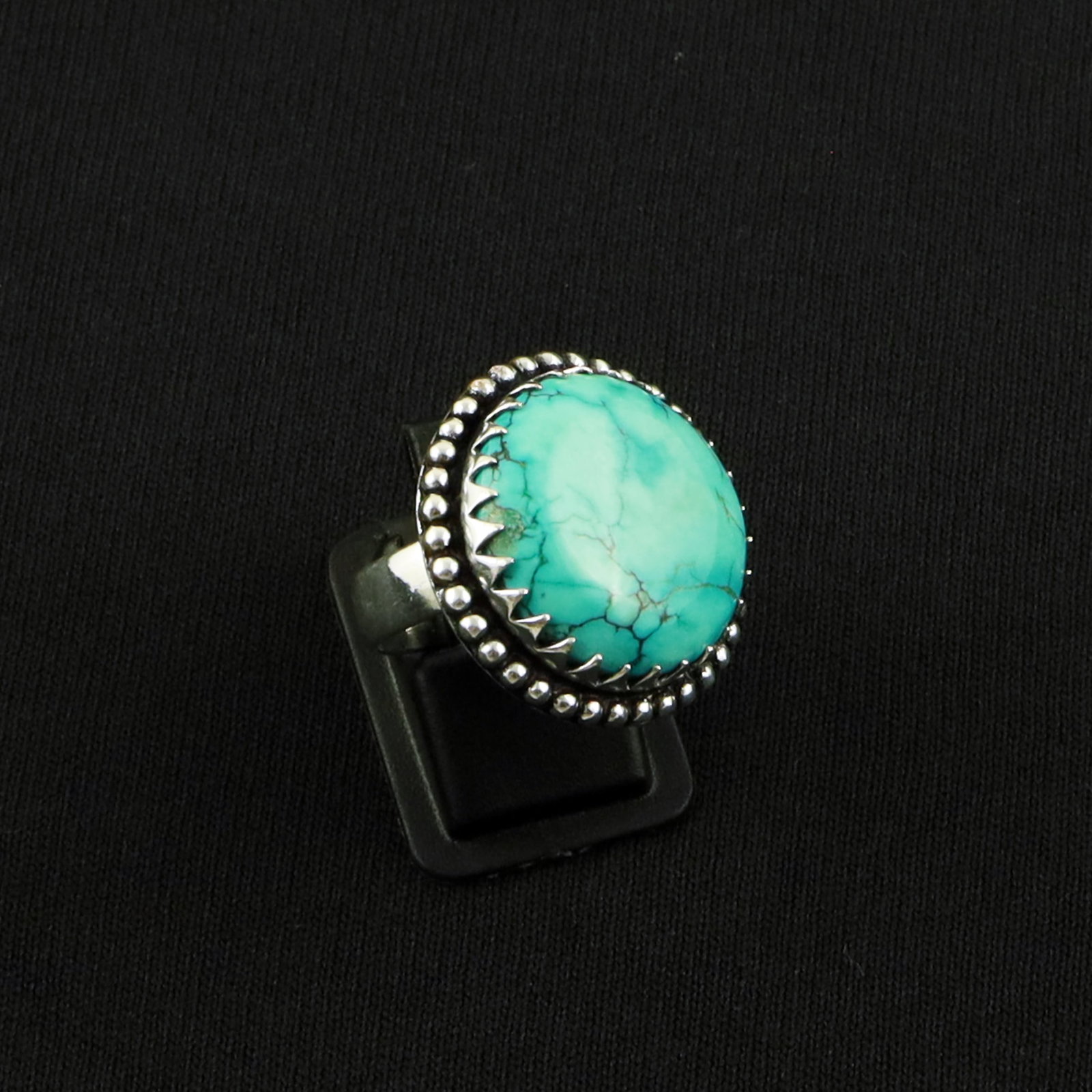 Natural Turquoise Sterling Silver Plated Handmade Ring - 7.5MM: Product ID: 260617160927 Product - Handmade Silver Plated Ring Metal - 92.5 Sterling Silver Plated Ring Size - 7.5MM Gemstone - Turquoise Gemstone Origin - Tibet Gemstone Size - 2 CM Gemstone Shape - 