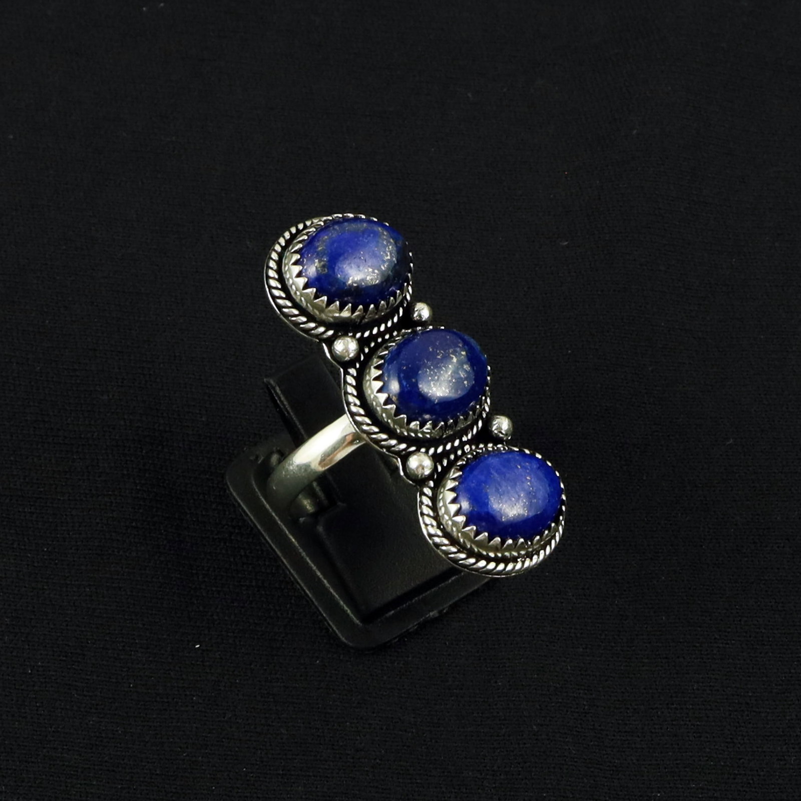 Natural Lapis Lazuli Sterling Silver Plated Handmade Ring - 9.5MM: Product ID: 260616163531 Product - Handmade Silver Plated Ring Metal - 92.5 Sterling Silver Plated Ring Size - 9.5MM Gemstone - Lapis Lazuli Gemstone Origin - Afghanistan Gemstone Size - 10X14 MM ( 3 