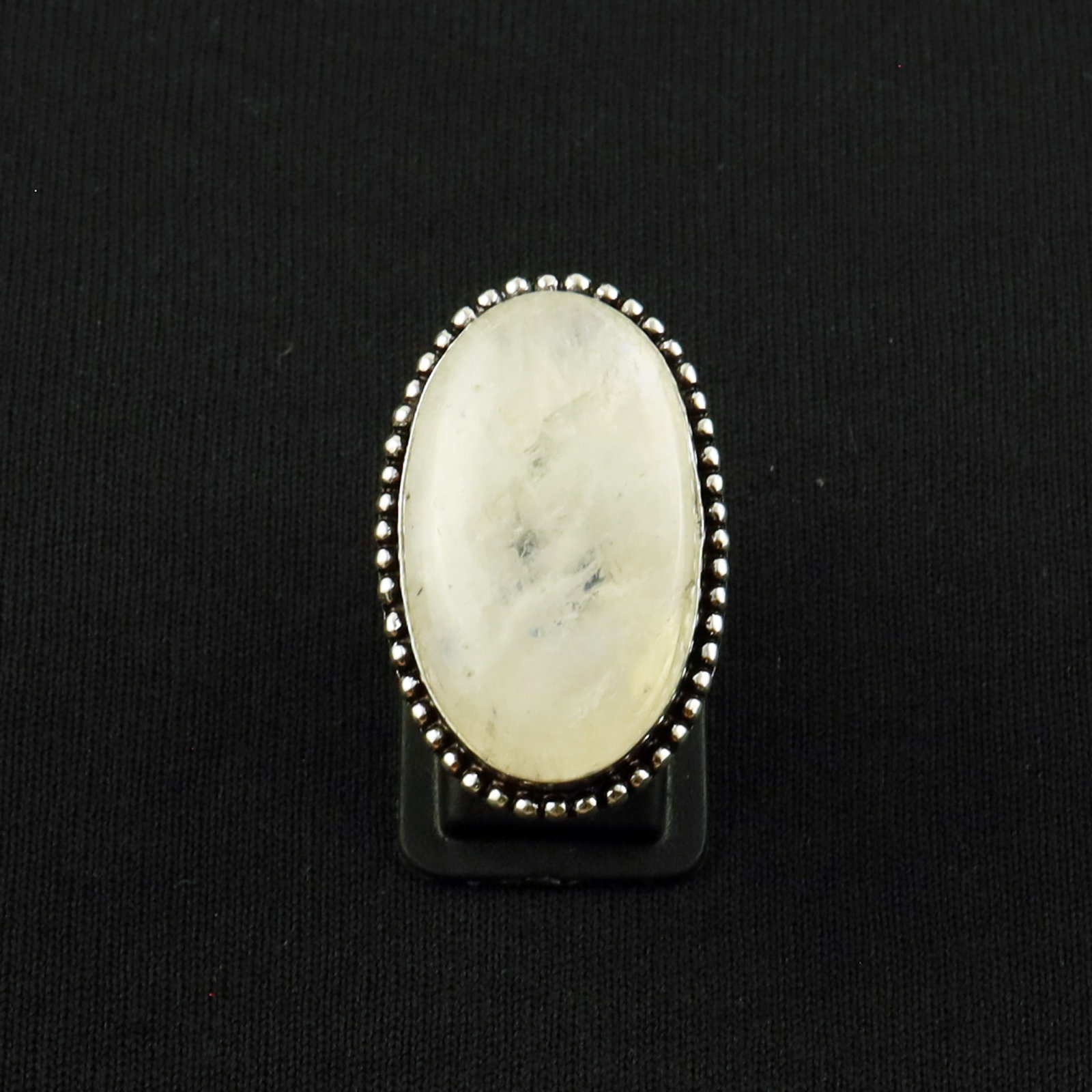 Natural Rainbow Moonstone Sterling Silver Plated Handmade Ring - 5MM: Product ID: 260630133229 Product - Handmade Silver Plated Ring Metal - 92.5 Sterling Silver Plated Ring Size - 5MM Gemstone - Rainbow Moonstone Gemstone Origin - India Gemstone Size - 3X2 CM Gemstone 