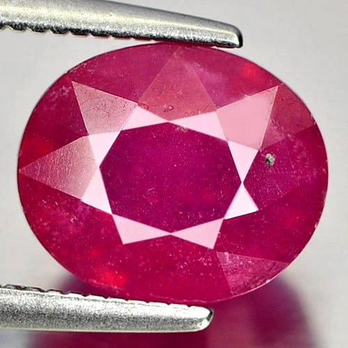 Natural Purplish Pink Ruby Gemstones 3.89 Ct. Oval Shape 9 x 7.5 Mm.: Product ID: 805921079 Product Name: Natural Ruby Weight: 3.89 CT. Size: 9 x 7.5 x 5.9 MM. Shape: Oval Color: Purplish Pink Clarity:SI1 Luster: Good Gems Origin: Madagascar Treatment: Heated (Lead-glas
