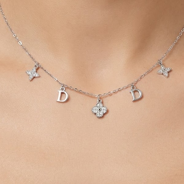 925 Sterling Silver Necklace Jewelry Length 16 Inch.: Product ID: 280540082 Product Type: 925 Sterling Silver Fine Jewelry Jewelry Weight: 2.90 Grams. Gemstones Color: Silver Metal: Solid Silver 92.5%. Gemstone Detail: About 2.90 Grams. Round White CZ Si
