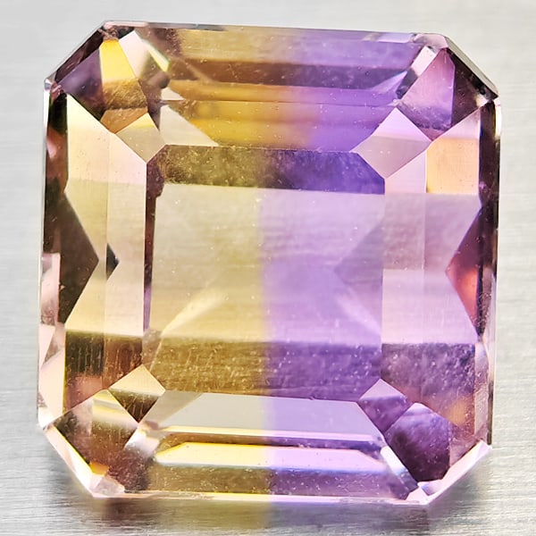 Natural Bi Color Ametrine Gemstones 2.58 Ct. Octagon Shape 7.7 x 7.4 Mm.: Product ID: 800408506 Product Name: Natural Ametrine Weight: 2.58 CT. Size: 7.7 x 7.4 x 6.1 MM. Shape: Octagon Color: Bi Color Clarity:VSI Luster: Good Gems Origin: Bolivia Treatment: Unheated Crystal