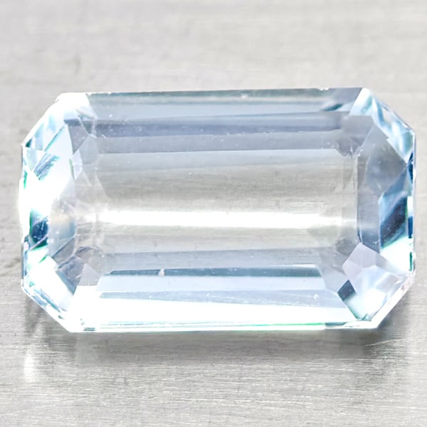 Natural Baby Blue Aquamarine Gemstones 1.01 Ct. Octagon Shape 8 x 5 Mm.: Product ID: 800812229 Product Name: Natural Aquamarine Weight: 1.01 CT. Size: 8 x 5 x 2.9 MM. Shape: Octagon Color: Baby Blue Clarity:VSI - SI1 Luster: Good Gems Origin: Brazil Treatment: Unheated Cry