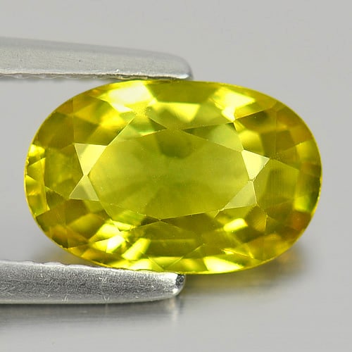 Natural Bluish Yellow Sapphire Gemstones 2.31 Ct. Oval Shape 9.8 x 6.3 Mm. (1 of 3)