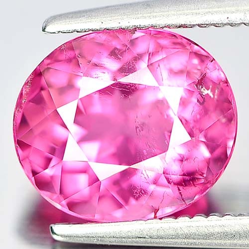 Natural Pink Tourmaline Gemstones 2.35 Ct. Oval Shape 9 x 7.8 Mm: Product ID: 107209589 Product Name: Natural Tourmaline Weight: 2.35 CT. Size: 9 x 7.8 x 5.4 MM. Shape: Oval Color: Pink Clarity:VSI Luster: Good Gems Origin: Nigeria Treatment: Unheated Crystal Struct
