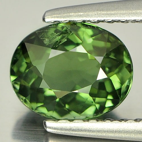 Natural Green Tourmaline Gemstones 1.01 Ct. Oval Shape 7 x 5.7 Mm.: Product ID: 807230406 Product Name: Natural Tourmaline Weight: 1.01 CT. Size: 7 x 5.7 x 3.8 MM. Shape: Oval Color: Green Clarity:SI Luster: Good Gems Origin: Nigeria Treatment: Unheated Crystal Struct