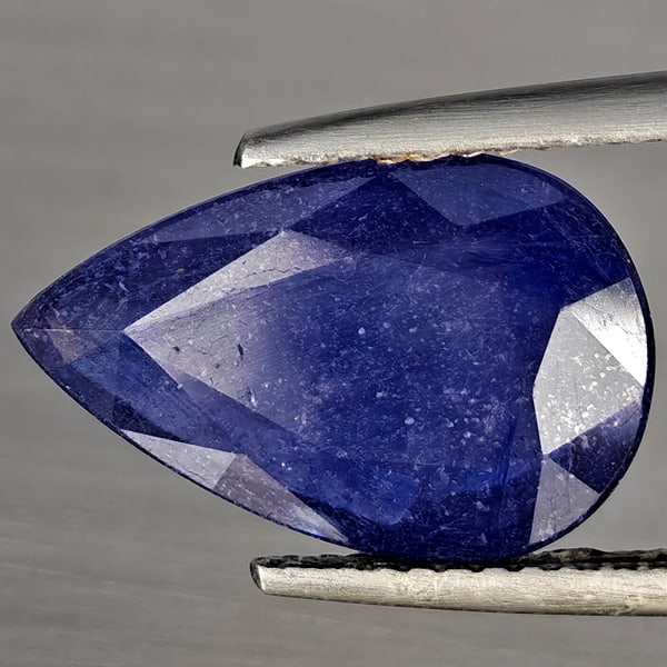 Natural Blue Sapphire Gemstones 4.59 Ct. Pear Shape 15.1 x 9.8 Mm.: Product ID: 806012415 Product Name: Natural Blue Sapphire Weight: 4.59 CT. Size: 15.1 x 9.8 x 3.7 MM. Shape: Pear Shape Color: Blue Clarity:SI1 Luster: Good Gems Origin: Madagascar Treatment: Heated (